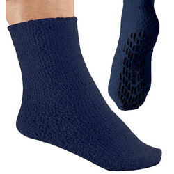 Large Fuzzy Non-Skid Slipper Socks