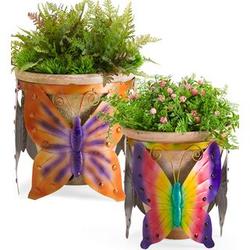 Butterfly Potted Plant Holders Set