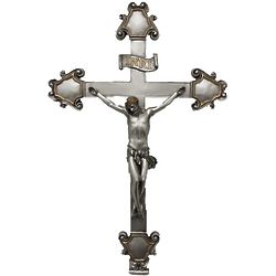 16" Pewter Veronese Style Crucifix