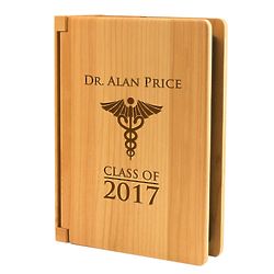 Medical School Graduation Personalized Wood Photo Album