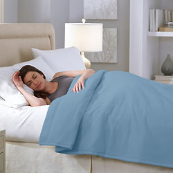 Twin Micro-Fleece Warming Blanket in Blue