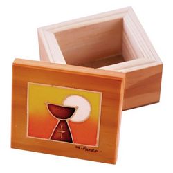 First Communion Keepsake Box with Handpainted Chalice