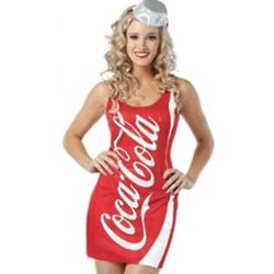 Adult Coca Cola Dress Costume