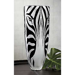 Zebra Face Glass Vase