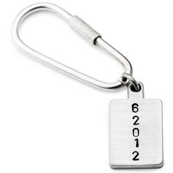 Personalized Zip Code Keychain