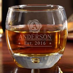Wax Seal Design Personalized Uptown Whiskey Glass