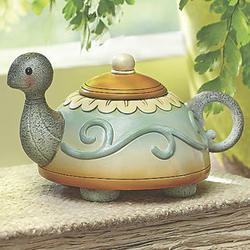 Teapot Turtle Figurine