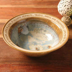 Love Is Patient Hand Crafted Wedding Bowl