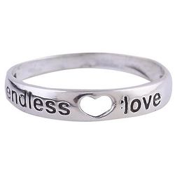 Heartfelt Promise with Heart Sterling Silver Ring