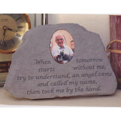 Photo Memorial Stone - When tomorrow..