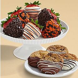 Halloween Cookies and Chocolate-Dipped Strawberries