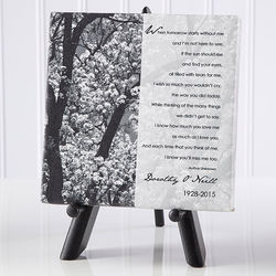 Personalized In Memory Memorial Table Canvas Art Print