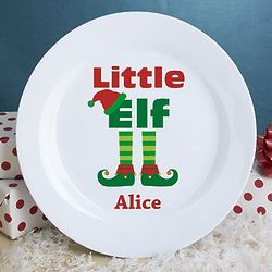 Personalized Elf Family Plate