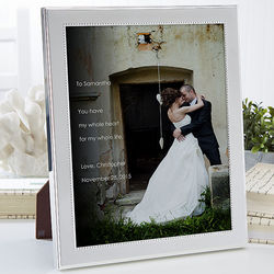 Wedding Sentiments Personalized Photo with Frame