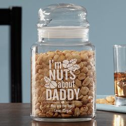 Personalized Nuts About You Treat Jar
