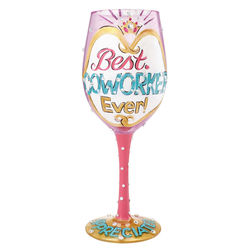 Best Coworker Ever Wine Glass