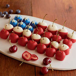 Chocolate Dipped Cherry & Blueberry Flag