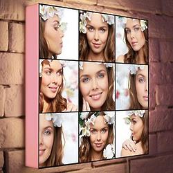 Custom Photo Collage on 10x10 Light Box