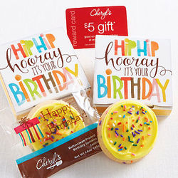Hip Hip Hooray Birthday Cookie Card with Music