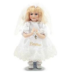 Blonde Personalized First Communion Doll