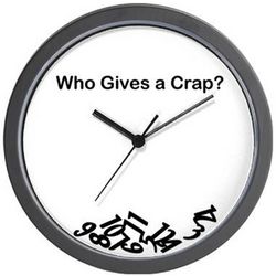 Who Gives a Crap Wall Clock
