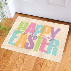 Personalized Easter Welcome Doormat