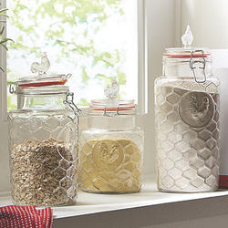 Country Chic Rooster Canisters