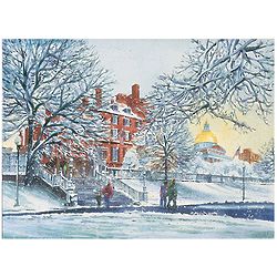 Fresh Snow on Beacon Hill Holiday Cards
