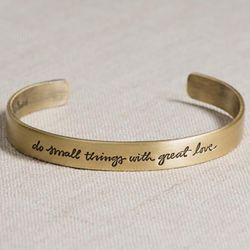 Do Small Things With Great Love Bangle Bracelet
