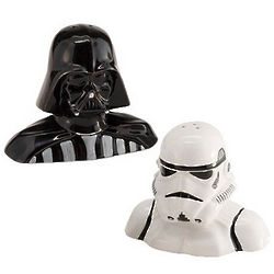 Star Wars Darth Vader and Stormtrooper Salt and Pepper Shakers