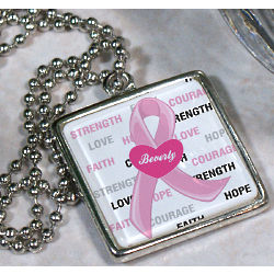Hope and Love Breast Cancer Awareness Necklace
