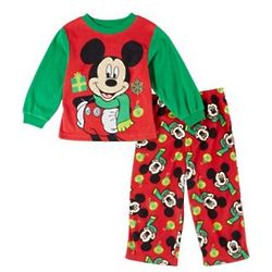 Boy's Toddler Mickey Mouse Holiday Pajamas