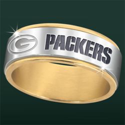 Green Bay Packers Spinner Ring