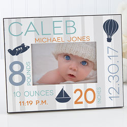 Personalized Sweet Baby Boy Picture Frame