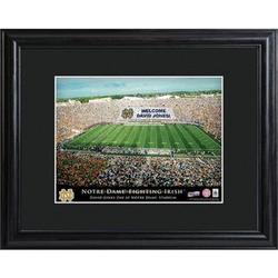 Notre Dame Personalized Stadium Print with Matted Frame