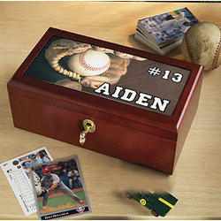 Personalized Sports Keepsake Box