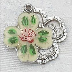 Sterling Silver Cloisonne Four-Way Medal