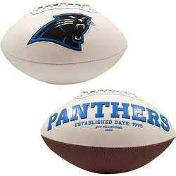 Carolina Panthers Embroidered Logo Signature Football