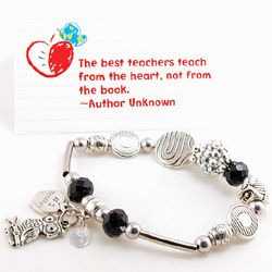 Teacher's Personalized Charm Bracelet