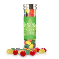 Making a Difference Jelly Bean Candy Tube