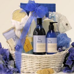 Be Well Lavender Vanilla Bath & Body Spa Gift Basket