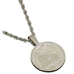 Lucky Rabbit Irish Coin Necklace