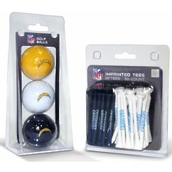 San Diego Chargers 3 Ball Pack and 50 Tee Pack