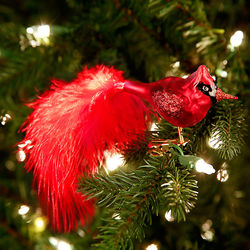 Crimson Cardinal Christmas Ornament