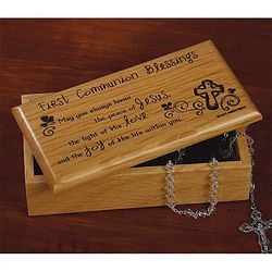 Irish First Communion Blessings Box