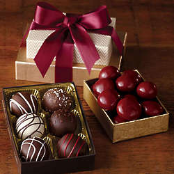 Chocolate Cherries and Truffles Gift Box