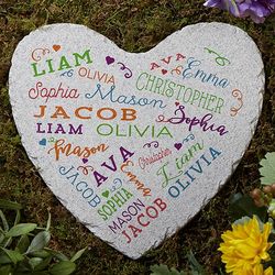 Personalized Close to Her Heart Garden Stone