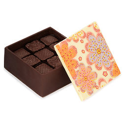 Assorted Chocolates in Edible Chocolate Box