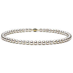 17.5" AA White Pearl Necklace