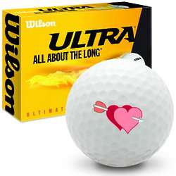 Valentine Hearts Golf Balls